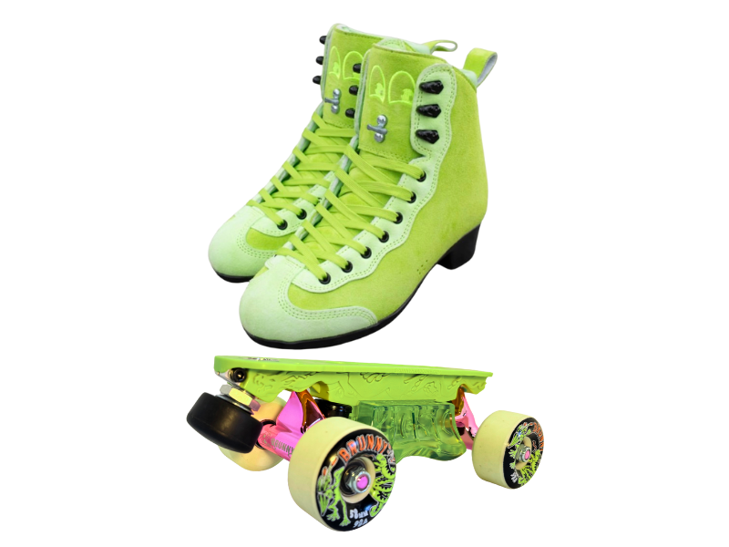 Green or Pink Titanium Labrys Trucks Chuffed RIB Pro Combo Dragon Plate + Labrys Trucks + Slide Blocks + Wheels + Toe Stops + Bearings (Copy)