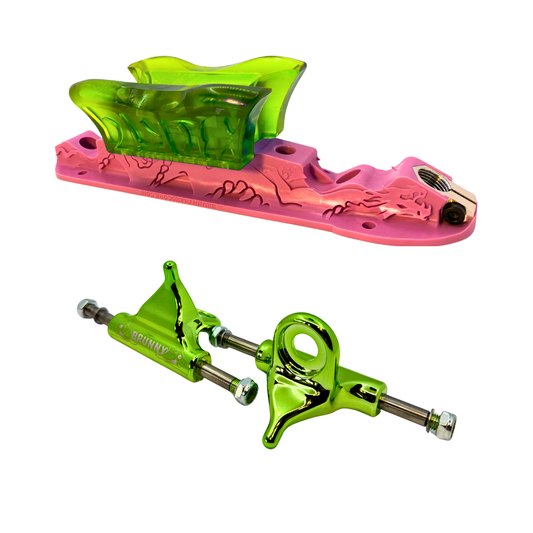 Combo Dragon Plate + Labrys Green Titanium Trucks + Slide Blocks