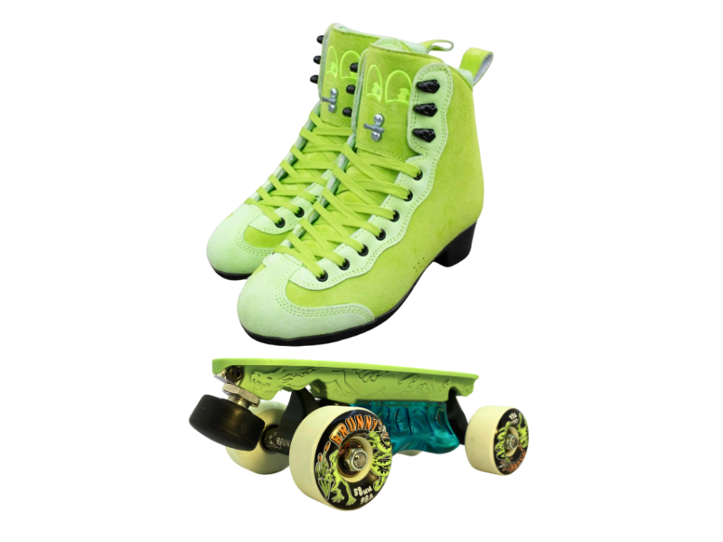 Green or Pink Titanium Labrys Trucks Chuffed RIB Pro Combo Dragon Plate + Labrys Trucks + Slide Blocks + Wheels + Toe Stops + Bearings (Copy)