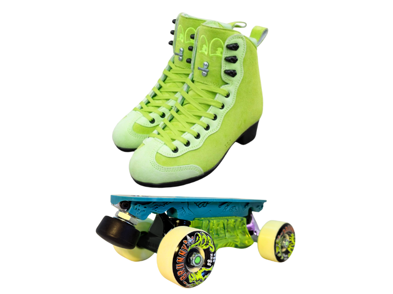 Green or Pink Titanium Labrys Trucks Chuffed RIB Pro Combo Dragon Plate + Labrys Trucks + Slide Blocks + Wheels + Toe Stops + Bearings (Copy)